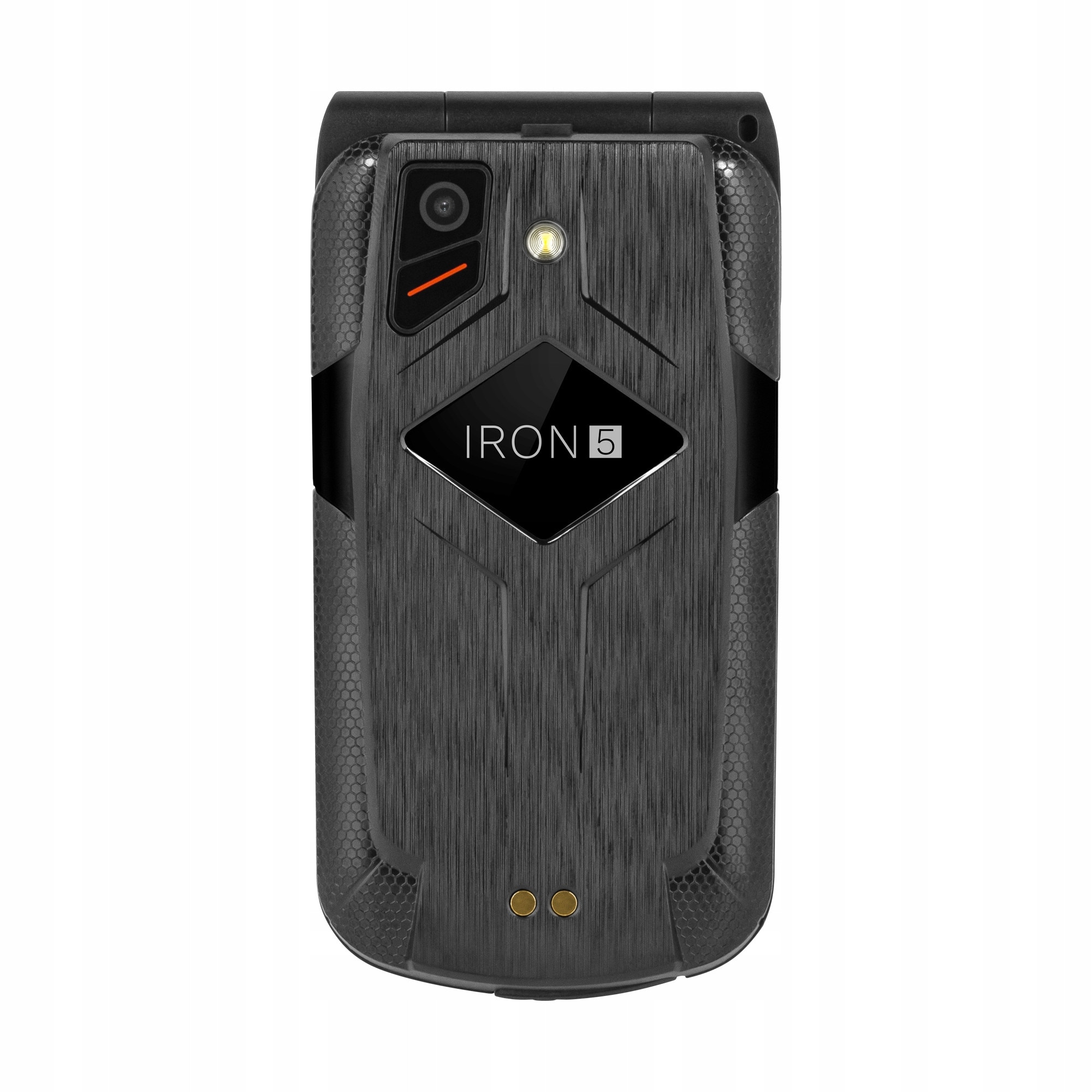 Telefon mobil Kruger&Matz Iron 5 Flip, 4G, Dual SIM, IP68, negru, 108x55x23mm