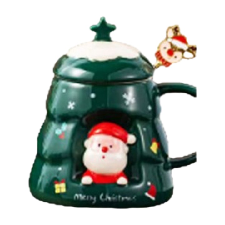 Cana Craciun cu capac si lingurita ULB504 470m