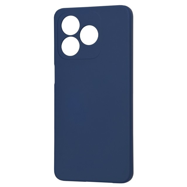 Husa Upzz® SoftFlex Pentru Honor X5c Plus, Silicon Soft, Protectie La Camera, Alcantara La Interior, Blue Navy