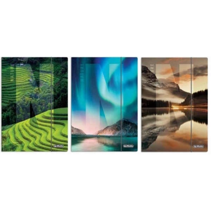 Папка за рисуване А4 Herlitz Nature, с ластик, устойчива корица, 1 бр
