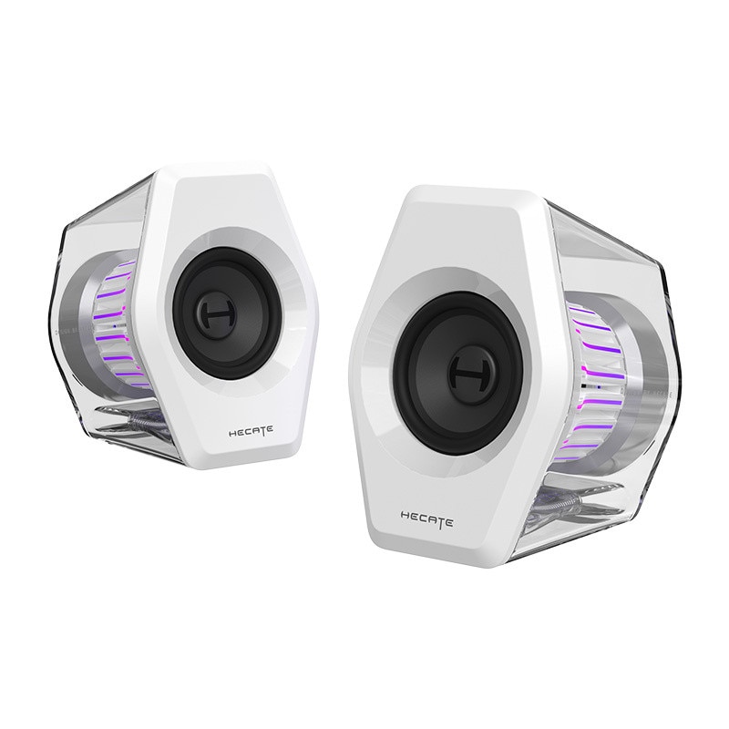 Boxe PC Edifier G2000 PRO, 64W, RGB, alb, set complet - eMAG.ro