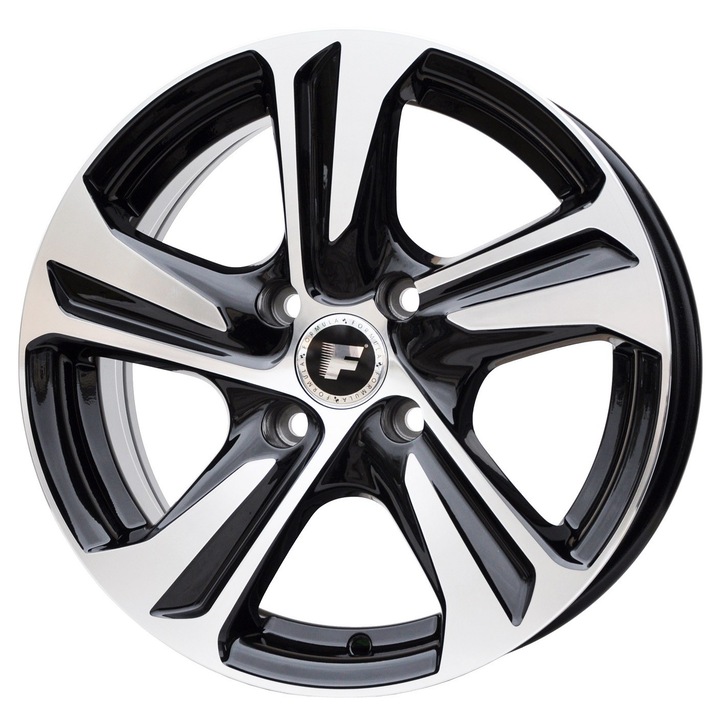 Set (4 bucati) jante 5832/1242 15x6 4x100 ET40 - MBPC - machined black