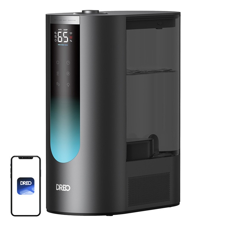 Dreo HM813S 6L párásító, 500 ml/h, meleg és hideg gőz funkció, 28 dB