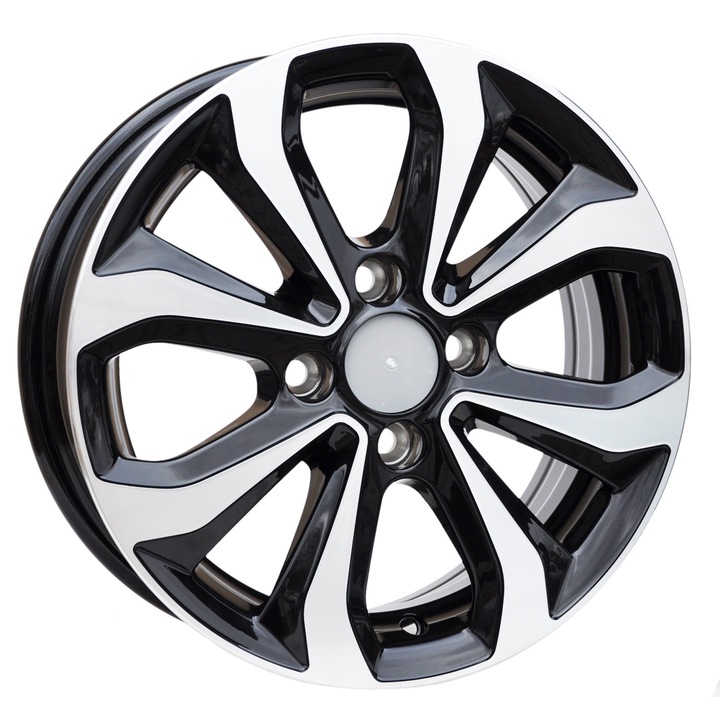 Set (4 bucati) jante 275 15x6 4x100 ET45 - MBPC - machined black