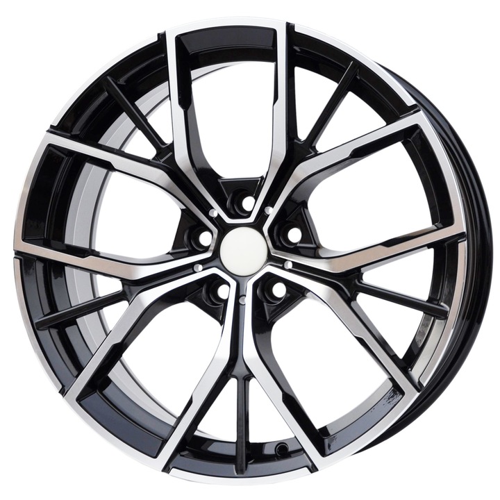 Set 4 jante aluminiu PDW 1667 18x8 5x112 ET30, lustruit + negru