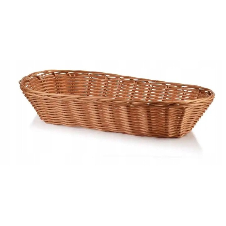 Cos oval SINO, Mondex, plastic, maro, 30x16, 5x7 cm
