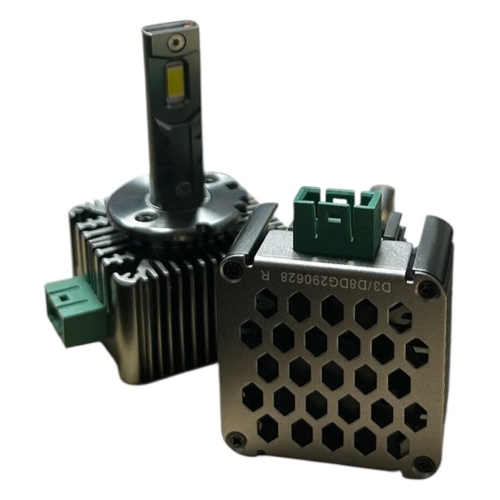 D3S LED izzók 120W Prémium, Canbus hibamentes – 6500K hideg fehér, 20.000 lm, 9–32V