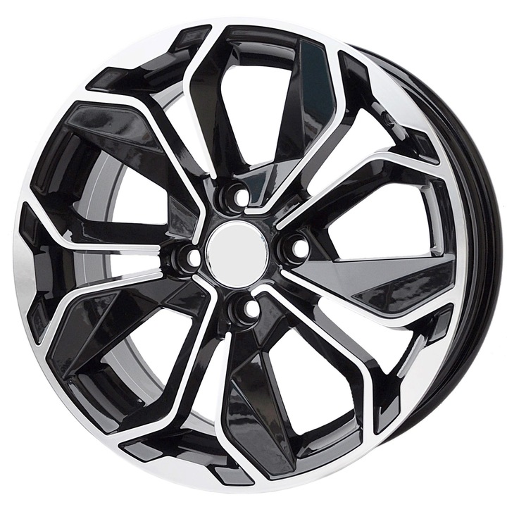 Set (4 bucati) jante B5296 16x6.5 4x100 ET37 (BY1381) - MBPC - machined black