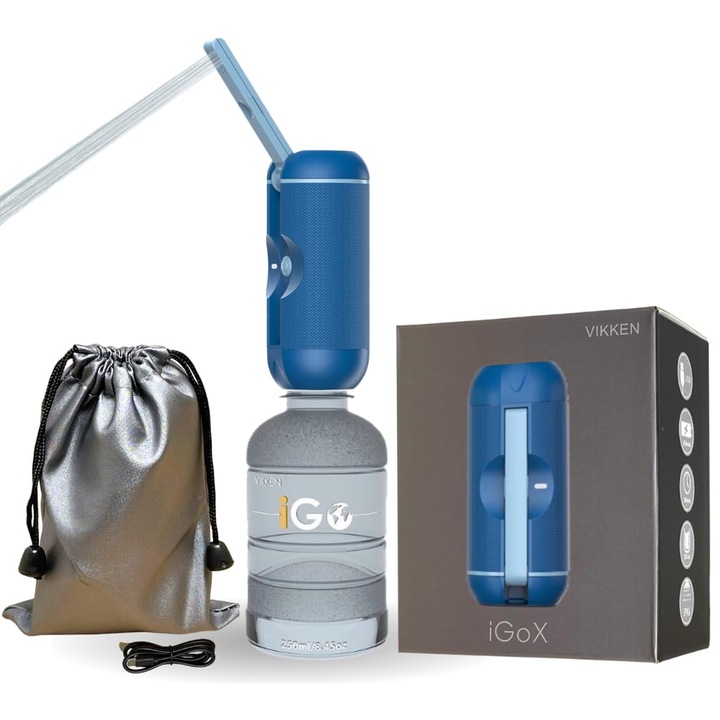 VIKKEN Igo X 250ml hordozható bidé, elektromos, újratölthető, személyes higiénia