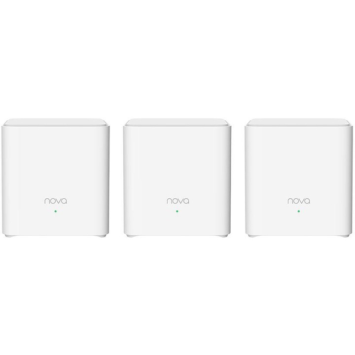 Tenda Nova EX3 vezeték nélküli router (3 darabos készlet) WiFi 6, 1500 Mbps, 300 m, 90x90x93 mm