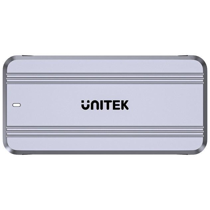 Rack Hard-disk Unitek, obudowa activ racita M2 NvMe SSD, USB4 40Gbps, gri