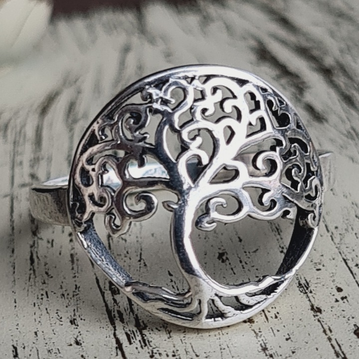 Inel argint 925, argint patinat, Renesance A, 1.8x1.8cm, mărime 16.9mm