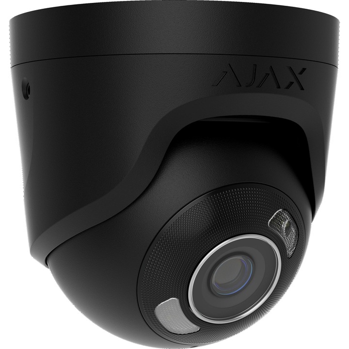 Камера за наблюдение AJAX SYSTEMS TurretCam, 5 Mp, 4 мм, черна