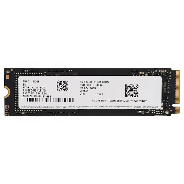 SSD Samsung PM9C1a 512GB, PCIe 4.0x4, NVMe, format M.2 2280/2242