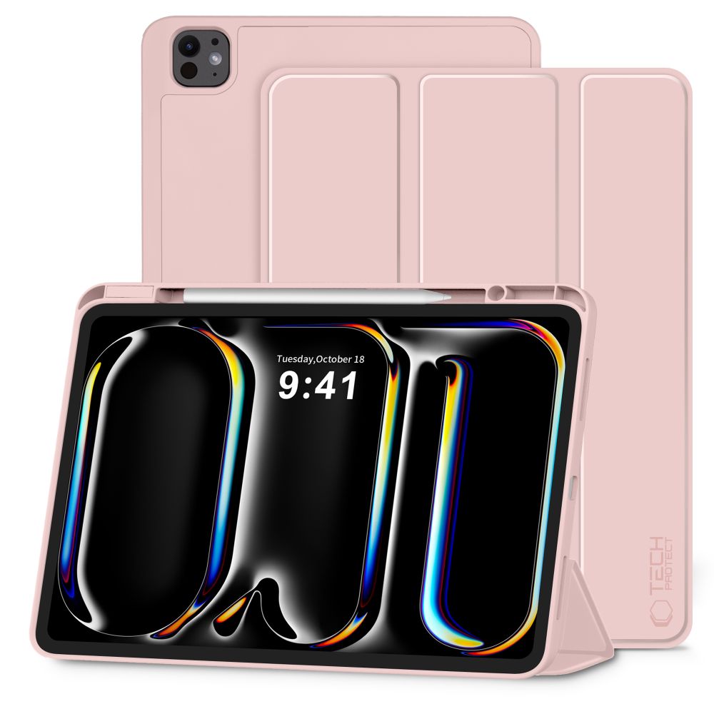 Husa de protectie tableta Tech-Protect SC Pen iPad Pro 13" 7 / 8 / 2024-2025 Pink