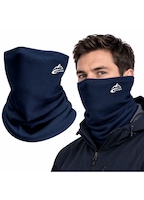 Fular Sport Multifunctional, Protectie Anti-Vant si Termica, Tip Guler/Masca, pentru Ciclism, Alergare, Motociclism sau Drumetii, Albastru Marin
