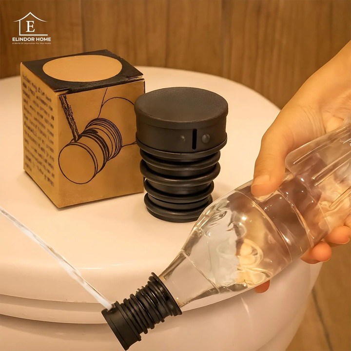 Bideu portabil, Elindor, ABS, negru, 3x3.6x3cm, 1 bucată