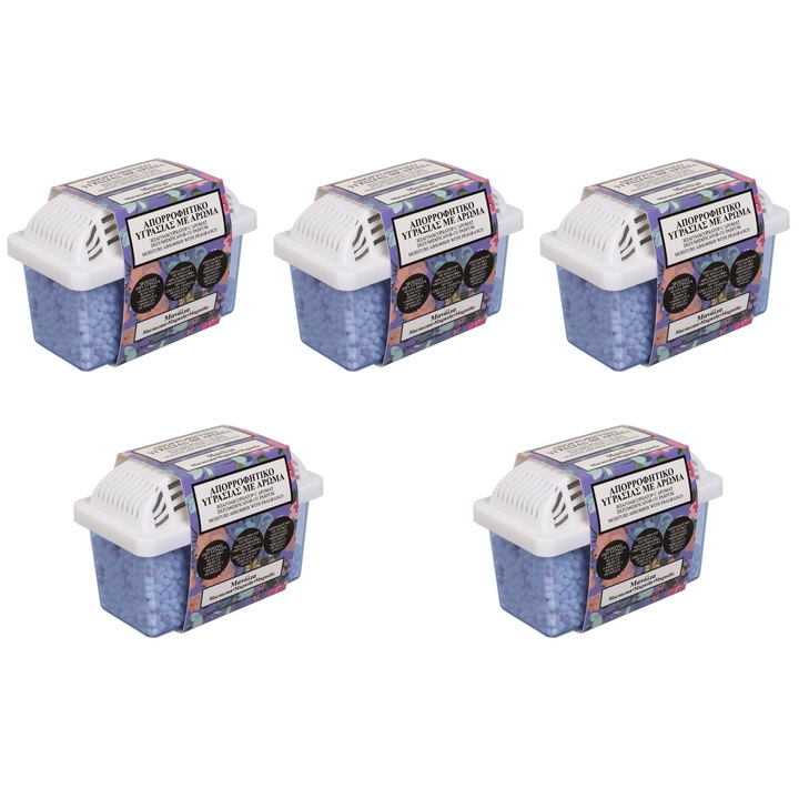 Комплект от 5 изсушителя AVA с аромат на магнолия, пасивни, 100g всеки, 10x5x7.5cm