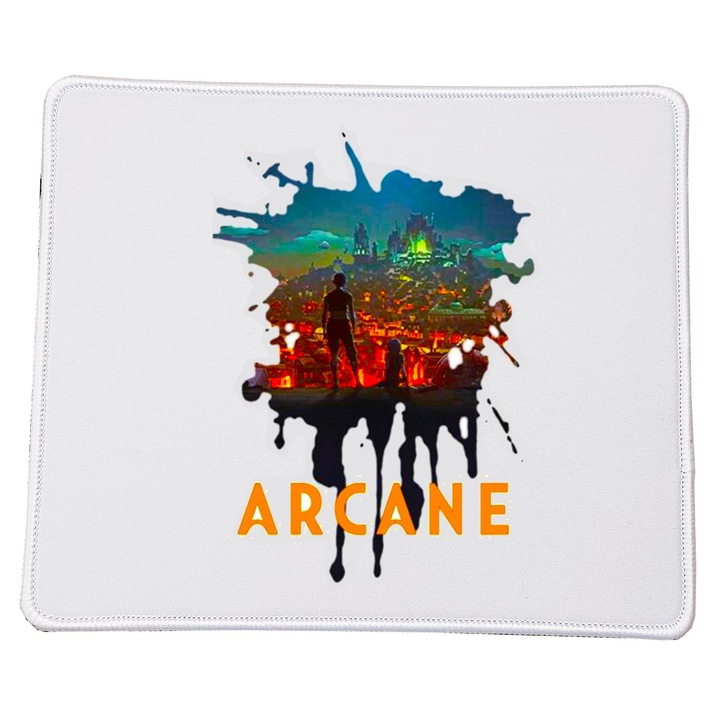 Mousepad Arcane No.10, 23x20cm, suprafata durabila, textura neteda, baza antiderapanta