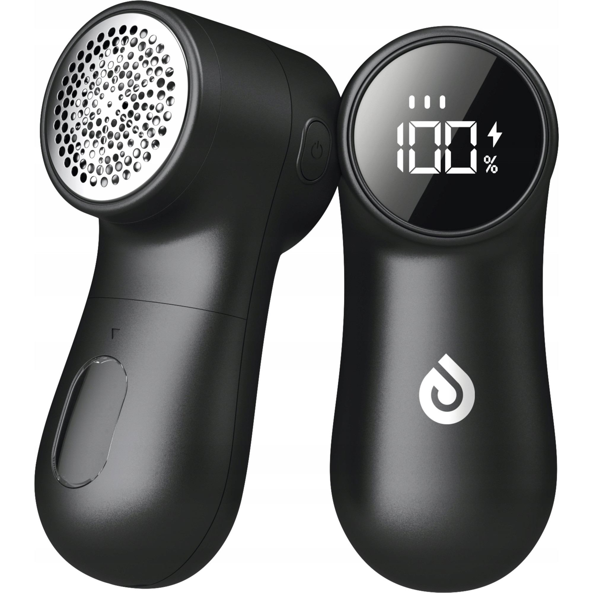 Aparat de curatat scame, Pureno Trim 100, 2 seturi de cutite de rezerva, motor puternic de 2 W si 6 lame, autonomie baterie 120 min + incarcare USB-C, Negru