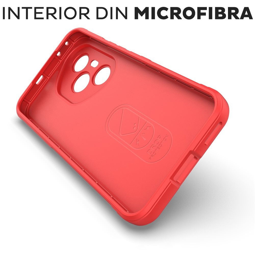 Husa pentru Honor 400 Pro DaDen® Magic Shield, Antisoc, Interior microfibra, TPU, Rosu