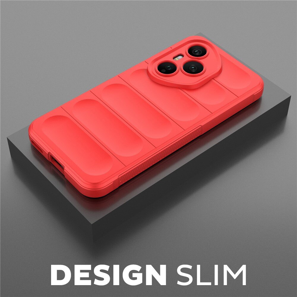 Husa pentru Honor 400 Pro DaDen® Magic Shield, Antisoc, Interior microfibra, TPU, Rosu