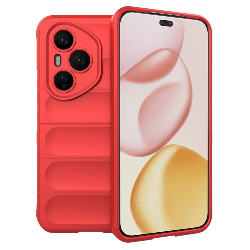 Husa pentru Honor 400 Pro DaDen® Magic Shield, Antisoc, Interior microfibra, TPU, Rosu