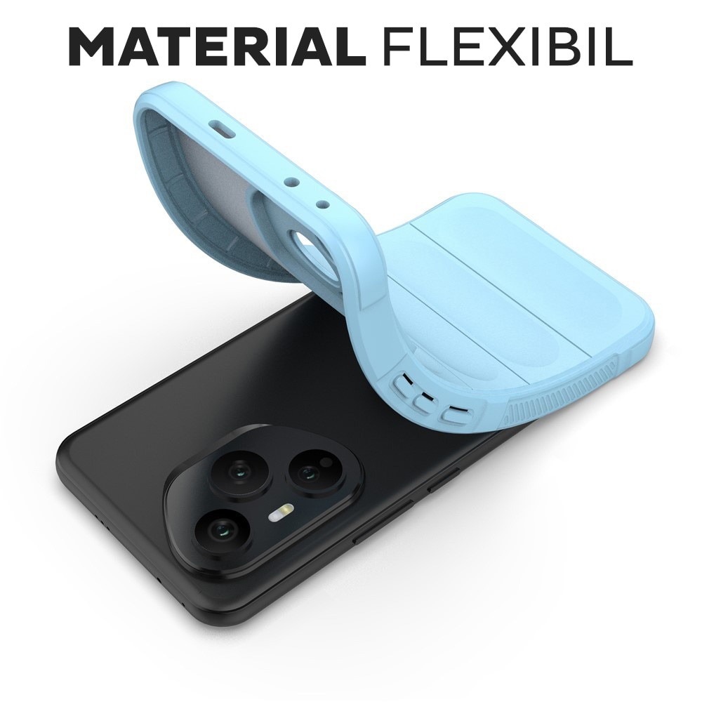 Husa pentru Honor 400 Pro DaDen® Magic Shield, Antisoc, Interior microfibra, TPU, Albastru