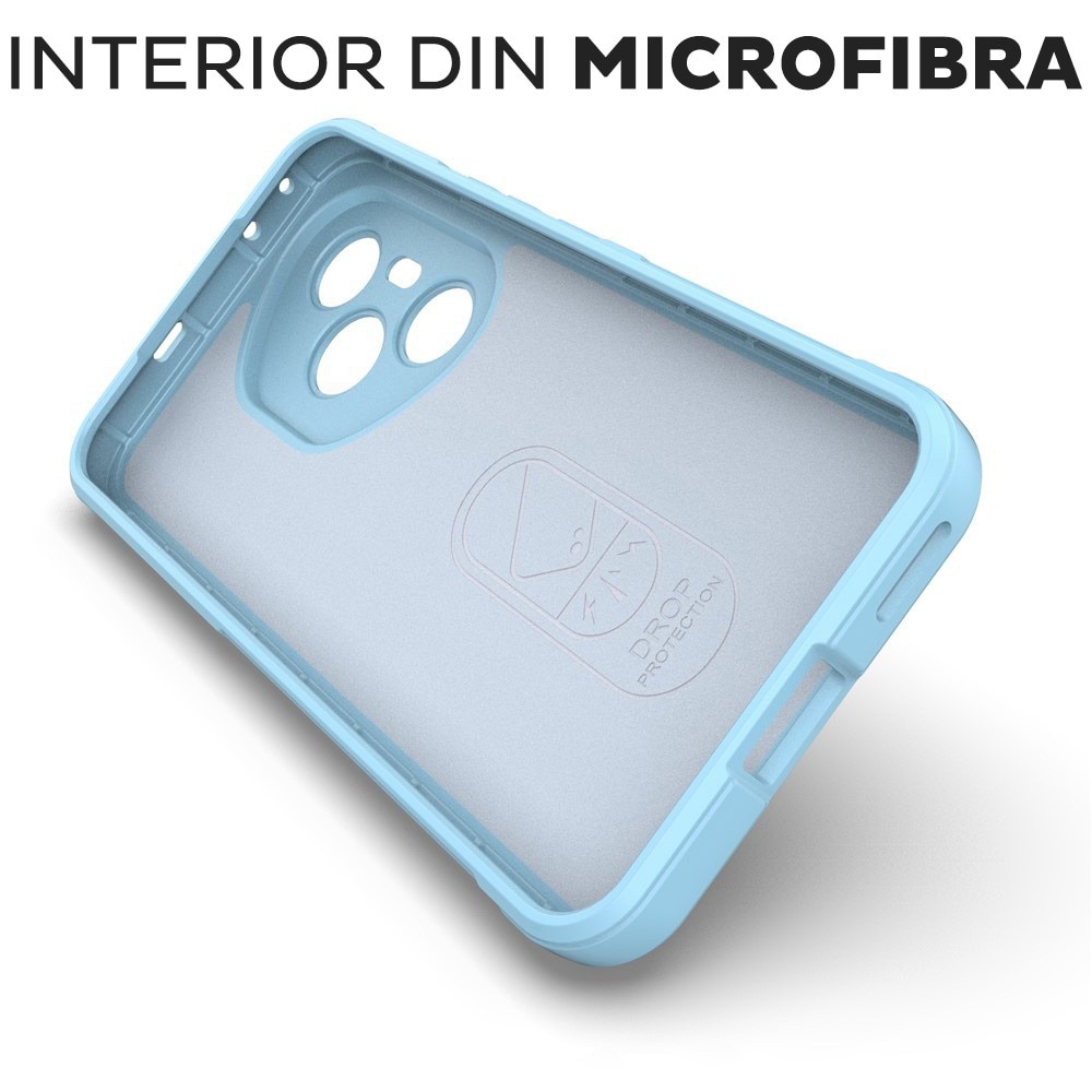 Husa pentru Honor 400 Pro DaDen® Magic Shield, Antisoc, Interior microfibra, TPU, Albastru