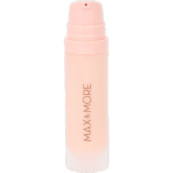 Max & More Flawless Base Sminkalap, 18 ml – Vegán Primer Pumpás Kiszerelésben, Rögzíti és Egységesíti a Bőrt a Tökéletes Sminkért