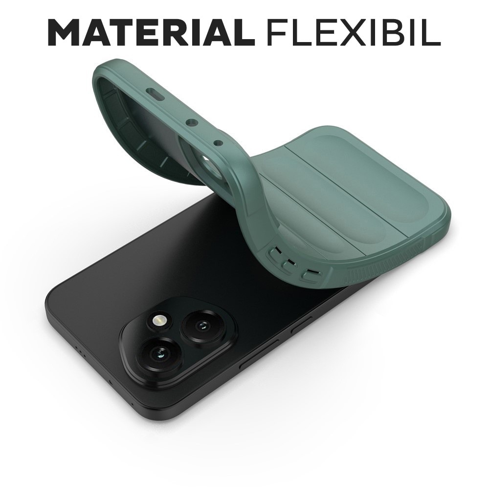 Husa pentru Honor 400 DaDen® Magic Shield, Antisoc, Interior microfibra, TPU, Verde