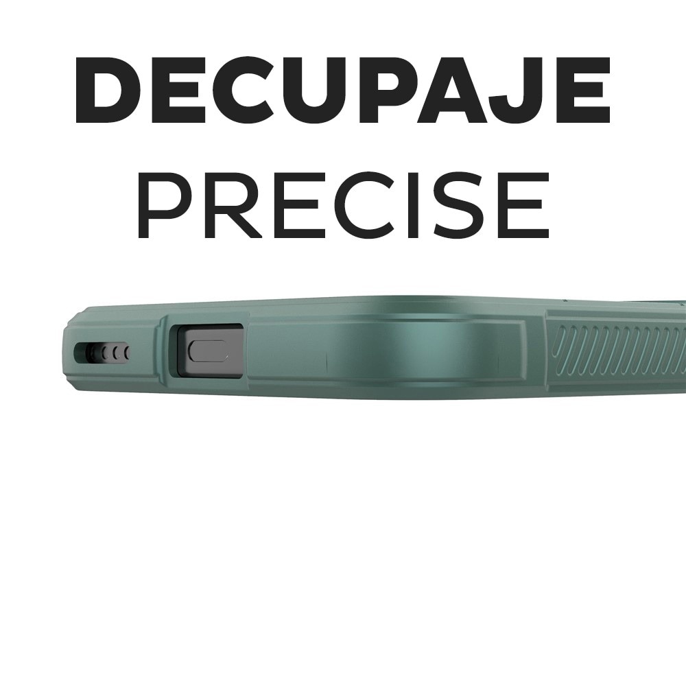 Husa pentru Honor 400 DaDen® Magic Shield, Antisoc, Interior microfibra, TPU, Verde