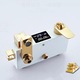 Coloana de Dus, Amalux®, Set de Dus Cu Afisaj Digital si 4 Functii, Termostatata, Corp Din Alama Durabila, Montare Pe Perete, Para De Dus Cu Efect Ploaie, Reglare Facila A Temperaturii, Design Modern Si Rafinat, Alb/Auriu