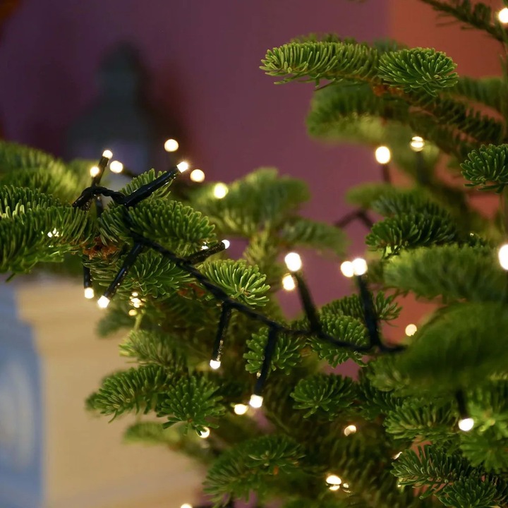 Anedius karácsonyi fényfüzér fához, 9m, 100 LED, 8 fénymód, meleg fehér