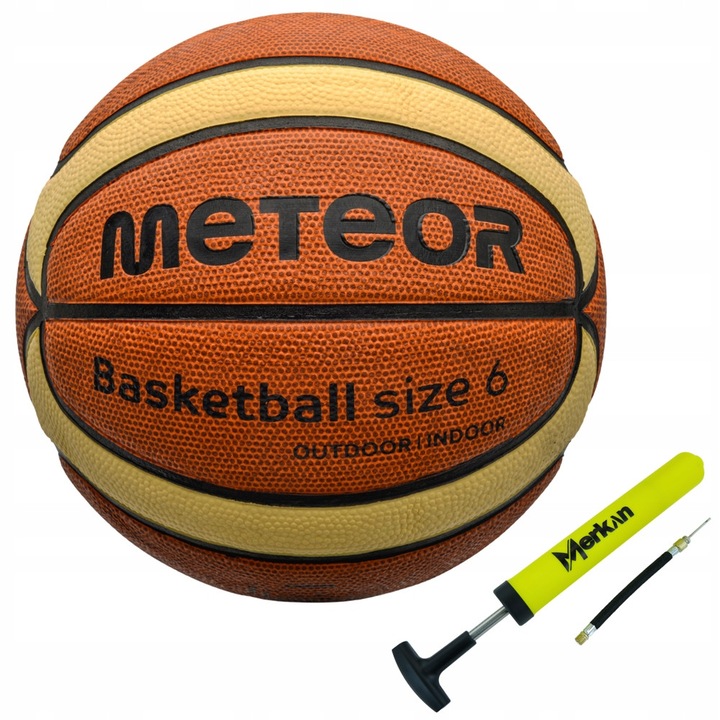 Mingea de Baschet METEOR Cellular Marimea 6 + Pompa