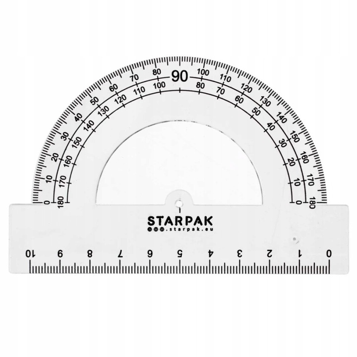 Rigla Scolara 10cm, Unghiular 180° - eMAG.ro
