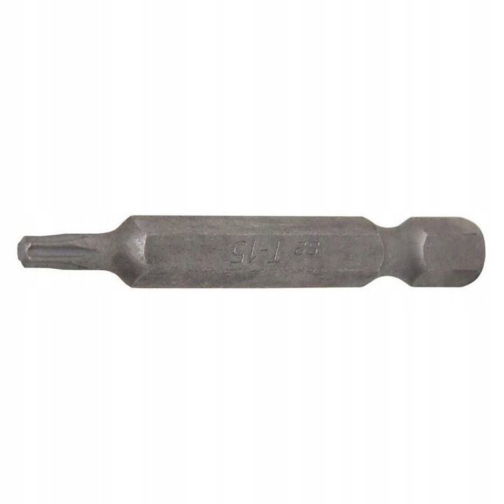 Bit Torx T15, 6, 3 mm (1/4"), 50 mm, Otel Crom-Vanadiu
