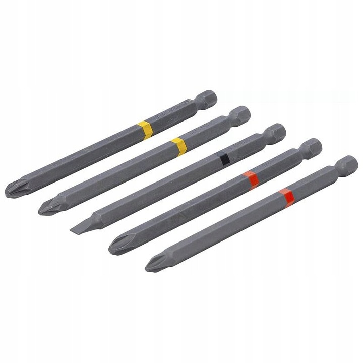 Set 5 Biti Lungime 110mm, Prindere 1/4" 6.3mm, BGS