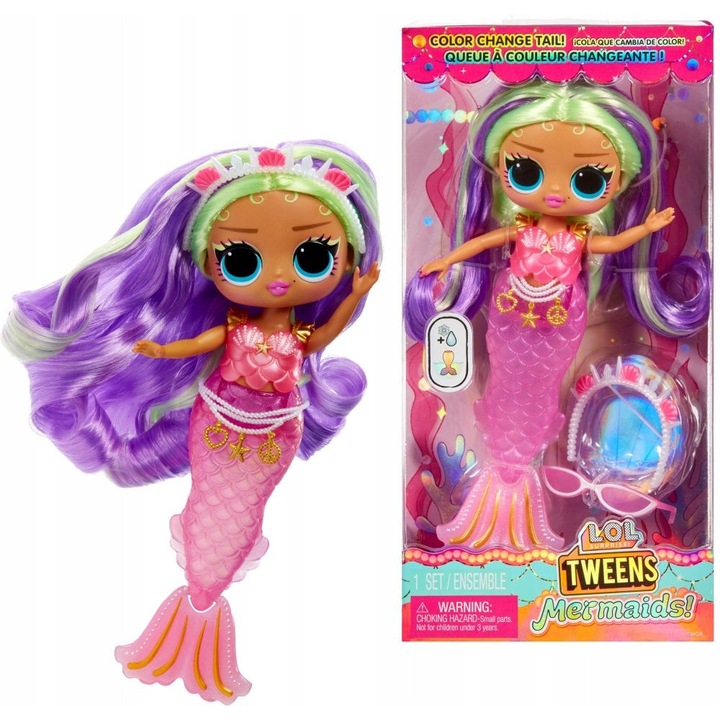 LOL Surprise Tweens Mermaid Cleo Cove - Кукла Русалка, променяща цвета си