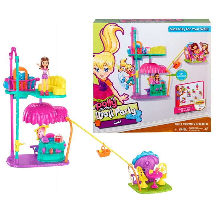 Polly Pocket Cafe Wall Party - Set cu papusa Y7121