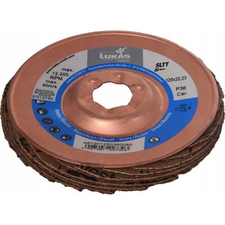 Disc LUKAS 125mm P36 SLTT Ceramic AD IQ-SERIES