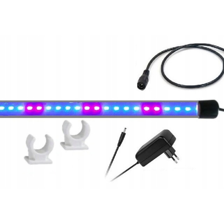 Iluminare LED pentru Acvarii MAXIM 110 cm, alb, rezistent la apă IP68, consum redus de 16W