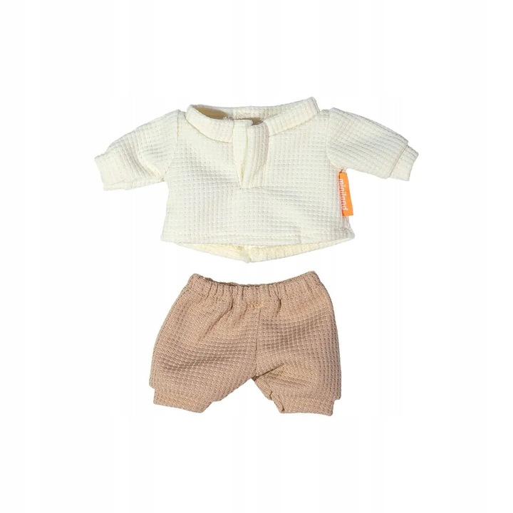 Set Miniland: Tricou si pantaloni pentru papusa 21 cm, vreme blanda