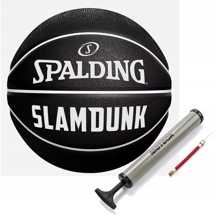 Mingea de baschet Spalding SLUM DUNK, Marimea 7, cu pompa inclusa