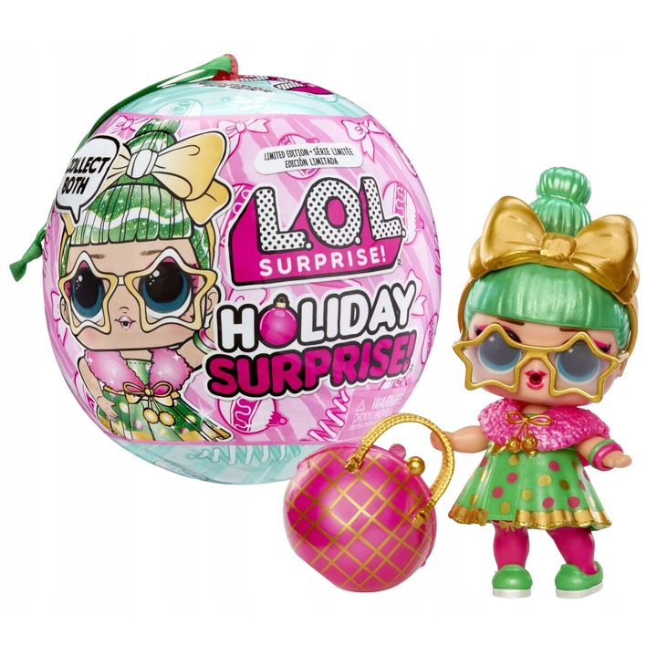 LOL Surprise Holiday Surprise - Papusa Colectibila in Sfera Festiva