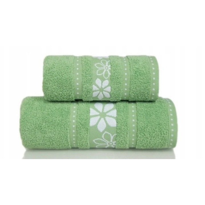 Кърпа Greno Margarita 70x130см Зелена Памук Фроте