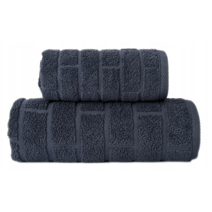 Памучна кърпа 50x90см Сив График, 100% памук, Много Абсорбираща