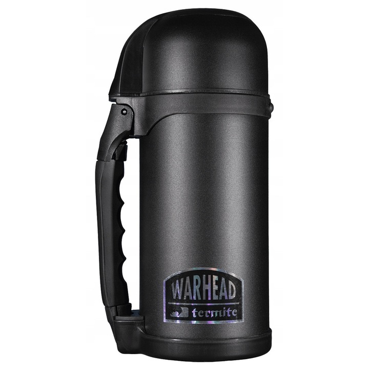 Termos Warhead F-SLIDE Termite, 1.2L, Negru, Deschidere Larga