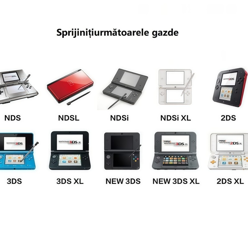 DSi＋DS Card R4 SDHC RTS LITE 2025 - Compatibil cu toate modelele Nintendo