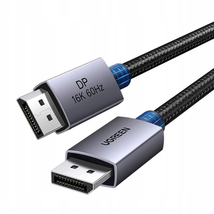 Ugreen DP131 DisplayPort 2.1 kábel, 16K 60Hz, 80 Gbps, 0.5m